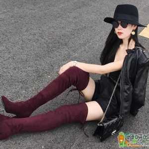 胖人穿过膝靴好看吗