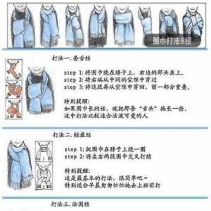 怎么系围巾好看？男士（女士）围巾的系法图解