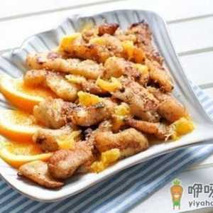 橙子炒肉是怎么做成的呢？