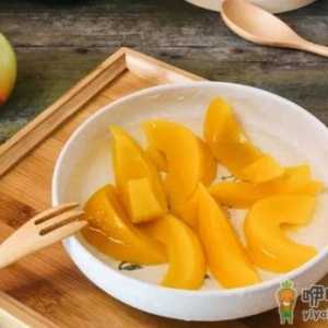 黄桃罐头吃了一半明天能吃吗